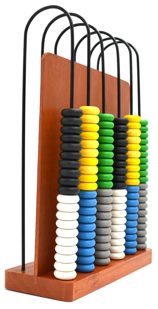 Abacus - Wooden Frame - 6 Steel Wires