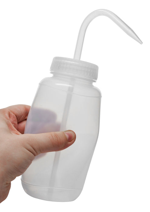 Wash Bottle, 500mL  - Wide Mouth - Vented Cap - LDPE