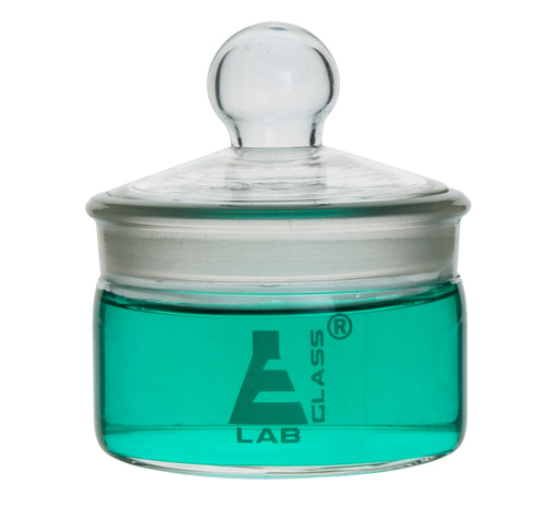 Weighing Bottle, Low Form, 50ml capacity, Borosilicate Glass with Interchangeable Ground Stopper - Eisco Labs