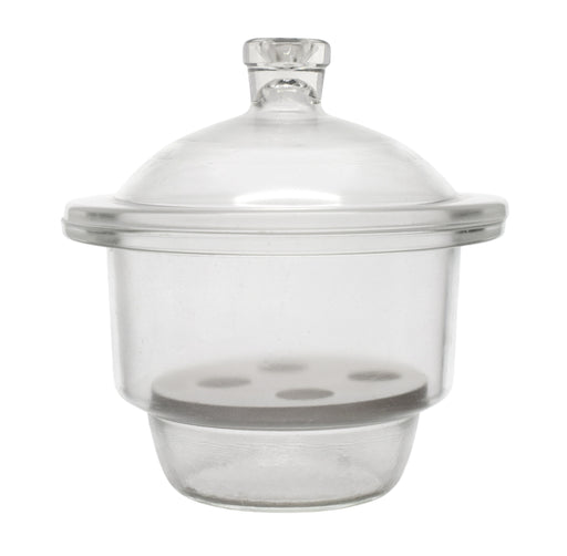 Vacuum Desiccator, 15cm (5.9") I.D. - Borosilicate Glass with Porcelain Sieve Plate