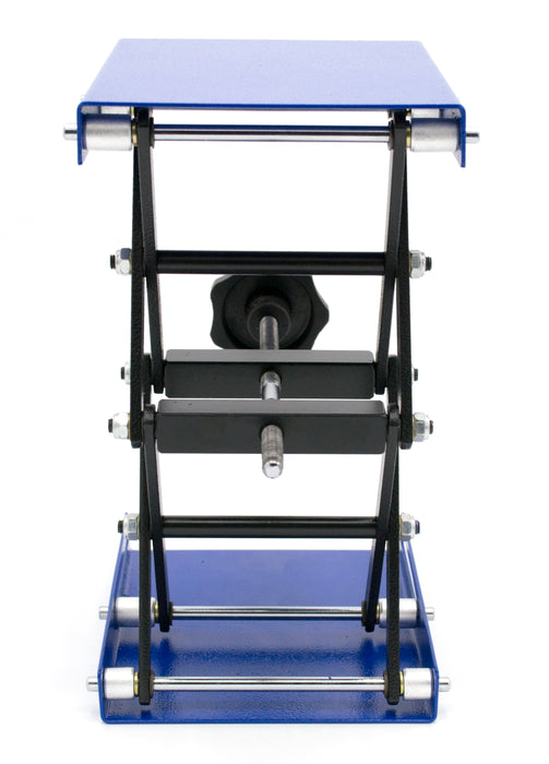 Heavy Duty Laboratory Scissor Jack - Steel Platform 6" by 5"- Max Height 9 5/8", Min Height 2 1/2" - Maximum Stable Weight 55lbs