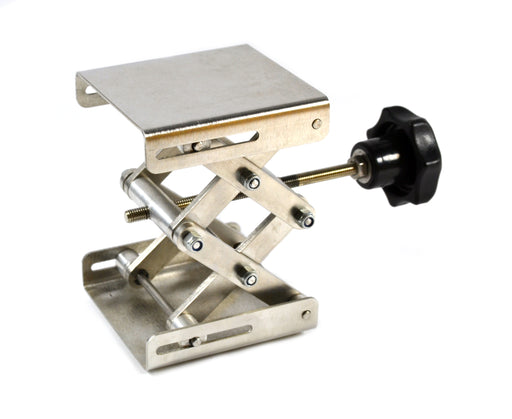 Eisco Labs Stainless Steel Lab Jack - 3"x2.8" Surface - 6" max height - Dynamic Load - 2kg Static Strength - 15kg
