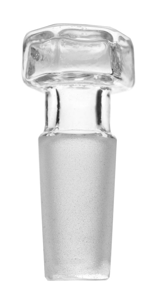 Hollow Stopper, Hexagonal Top - 10/19 Cone - Flat Bottom - Borosilicate Glass - Eisco Labs