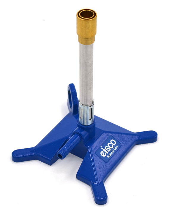Natural Gas Bunsen Burner, StabiliBase Anti-Tip Design with Handle, with Flame Stabilizer, NG - Eisco Labs