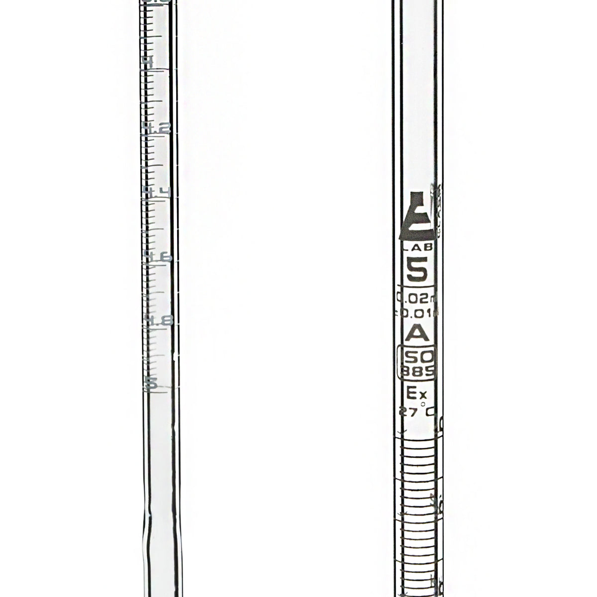 Micro Burette, 5ml ASTM, Class A, ±0.01ml Accuracy Borosilicate Gl — Eisco Labs