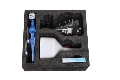 Vacuum Filtration Kit - Includes 1000mL Filtering Flask, Vacuum Pump, Buchner Funnel, Filter Papers, Rubber Tubing, Stopper