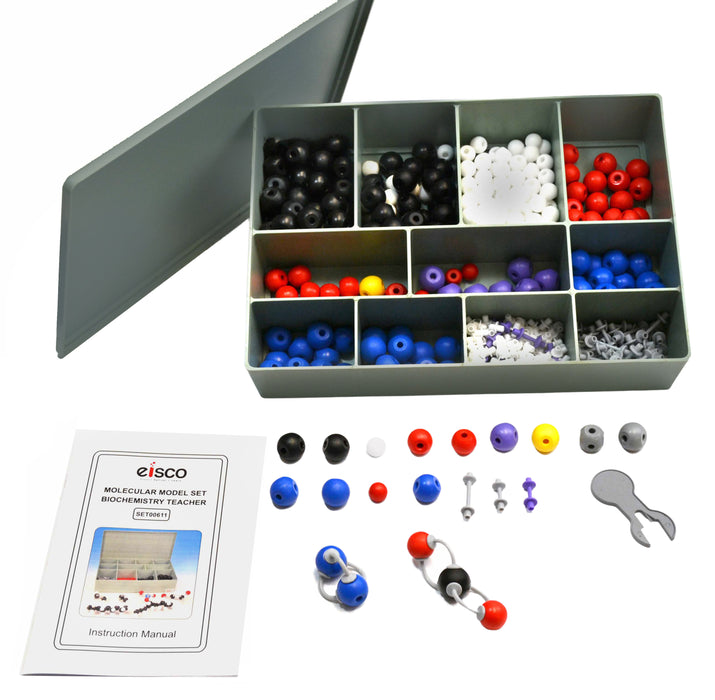 Extra Large Molecular Model Set, 562 pcs (292 Atoms & 270 Bonds) - For Basic Chemistry through Advanced Biochemistry