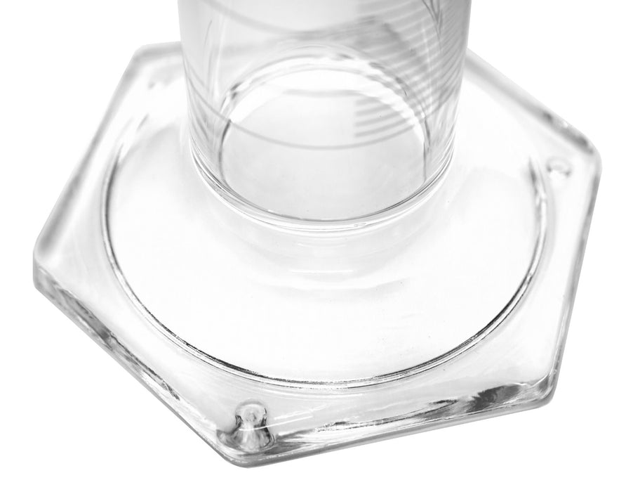Graduated Cylinder, 500ml - Class A - White Graduations, Hexagonal Base