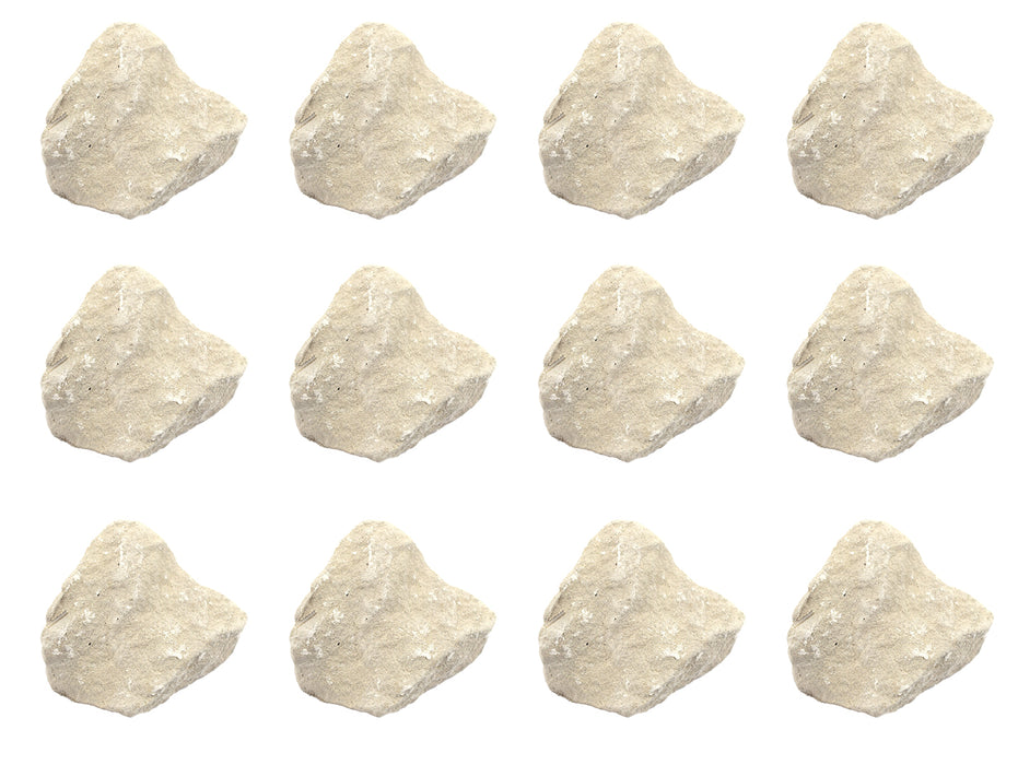 12PK Raw Limestone Chalk, Sedimentary Rock Specimens - Approx. 1" - Geologist Selected & Hand Processed - Great for Science Classrooms - Class Pack - Eisco Labs