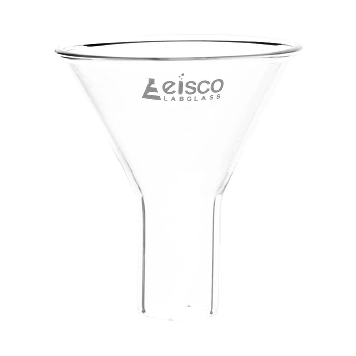 Powder Funnel, 55mm - 60º Angle - Plain Stem, 20mm - Borosilicate Glass - Eisco Labs
