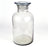 Eisco Labs Reagent Bottle, Soda Glass, Wide Neck with Stopper, 2000 mL