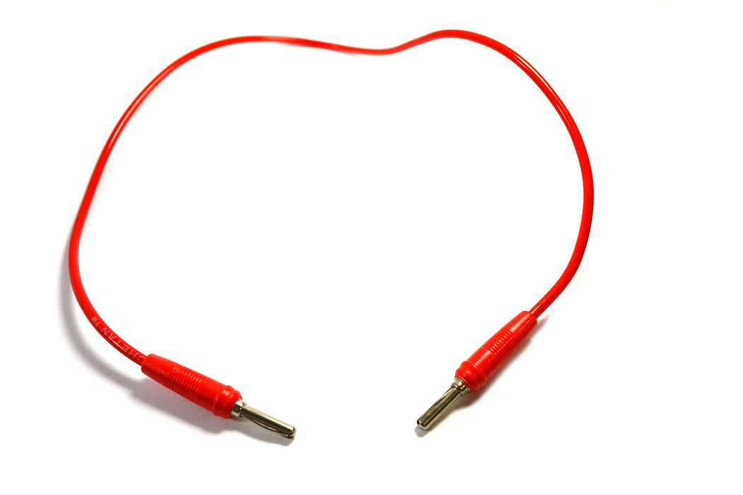 Eisco Labs Red 4mm Connecting Leads - Insulated 4mm plugs - 750mm Length