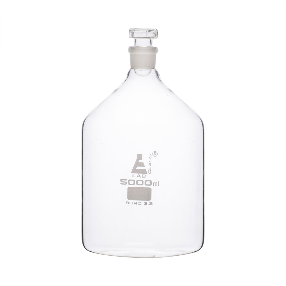 Bottle Reagent, Narrow mouth with glass stopper - 5000 ml