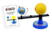 Sun, Earth & Moon Orbiter Model, 12.25" - Three Dimensional - Light Bulb Demonstrates Sunlight on Moon & Earth - Includes Experiment Guide - Eisco Labs