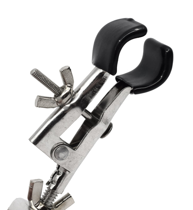 Eisco Lab Clamp - Burette/Test Tube Clamp With PVC Coated Round Jaws, Opens To 45mm Diameter, For Laboratory Use