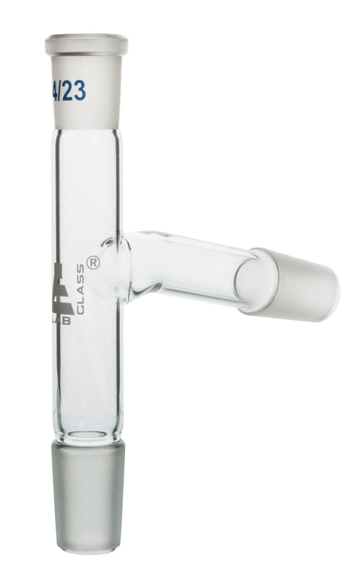 Plain Still Head, B14 Thermometer Socket - 29/32 Cone Size for Flask, 19/26 for Condenser - Borosilicate Glass - Eisco Labs