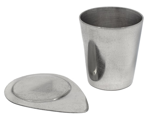 Crucible & Lid, 50ml - Nickel - Withstands Temperatures up to 1000??C - Eisco Labs