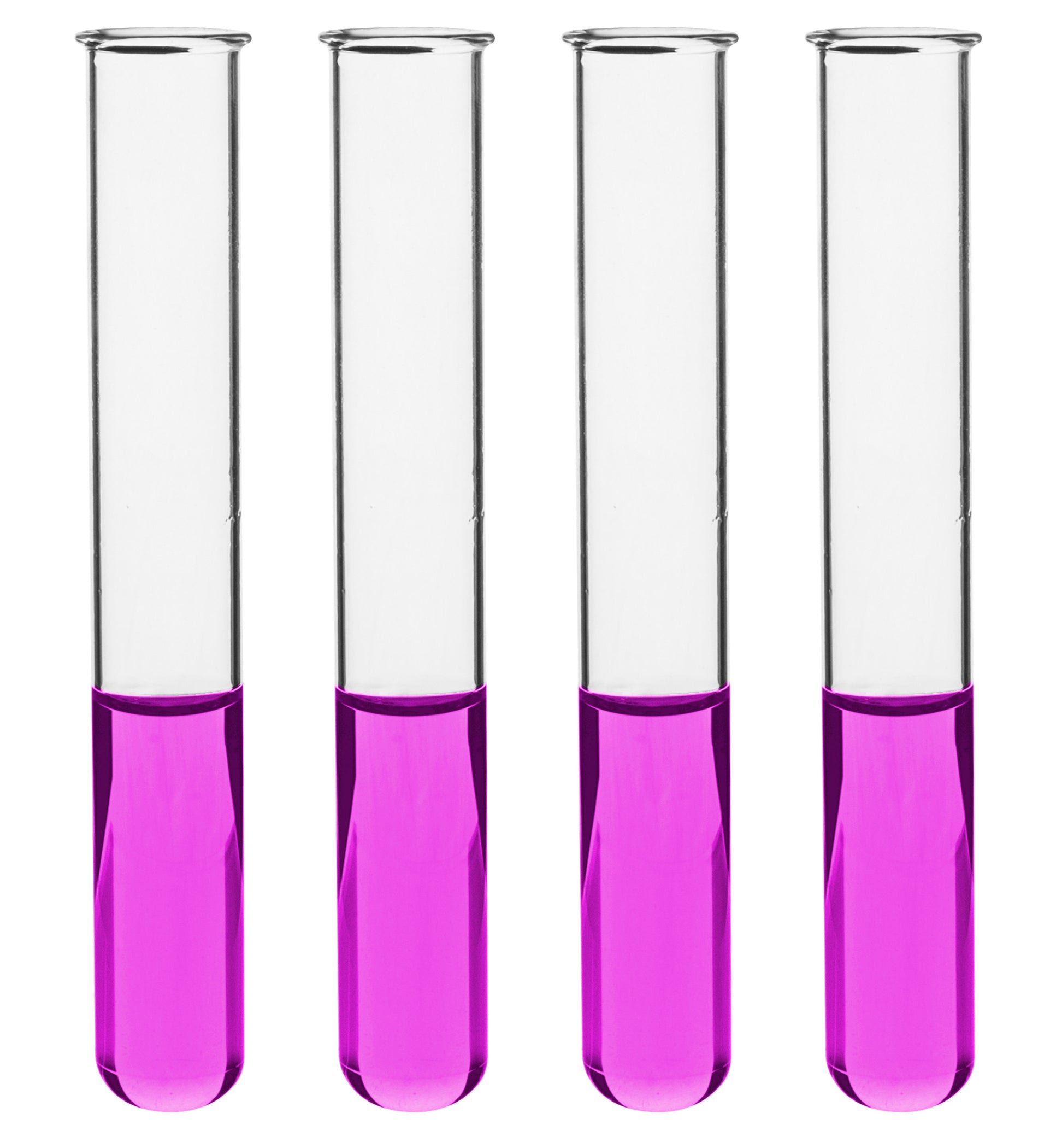 24PK Test Tubes, 25mL, 18x150mm - Rimmed - Light Wall, 1.2mm Thick - B ...