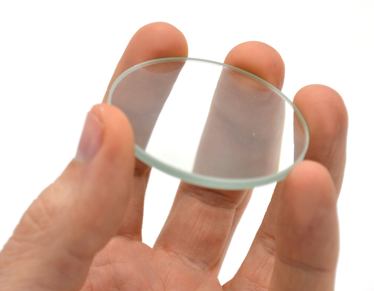 Double Convex Lens, 200mm Focal Length, 2" (50mm) Diameter - Spherical, Optically Worked Glass Lens - Ground Edges, Polished - Great for Physics Classrooms - Eisco Labs