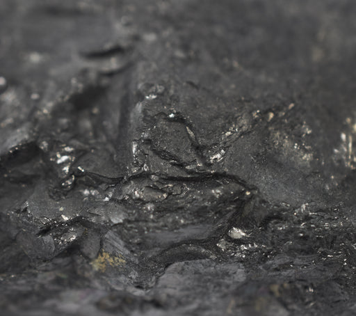 Raw Anthracite Coal, Metamorphic Rock Specimen - Hand Sample - Approx. 3"