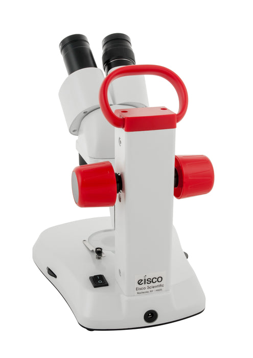 Premium Binocular Stereo Microscope, Dual Magnification, Dual Illumination - Eisco Labs