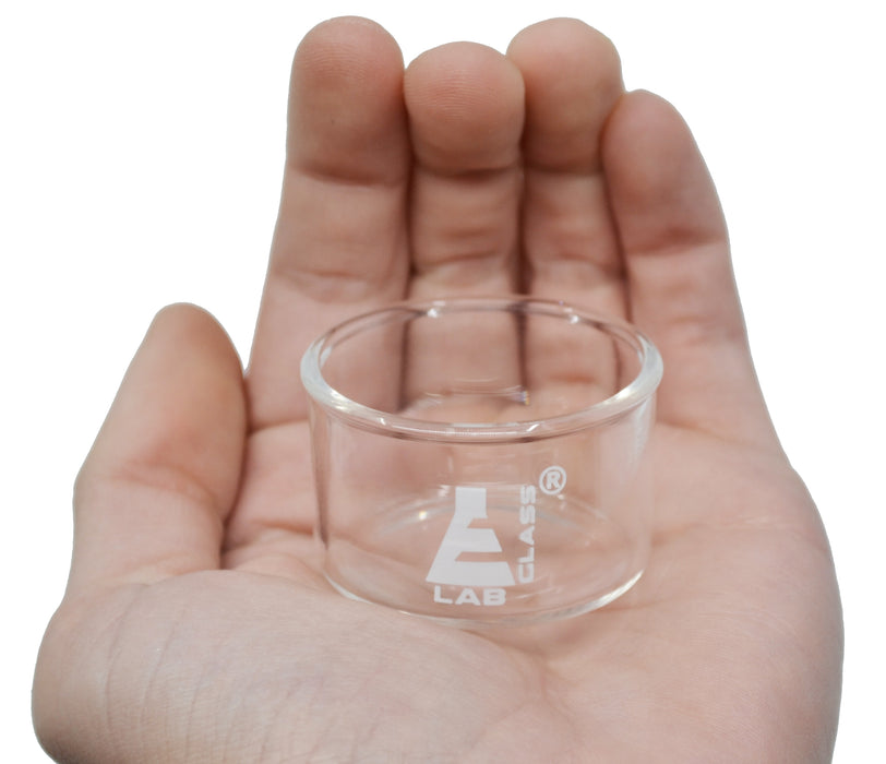 Crystallizing Dish, 20ml - Flat Bottom - Borosilicate Glass - Eisco Labs