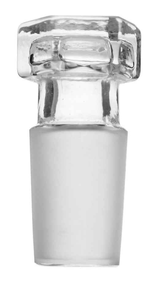 Hollow Stopper, Hexagonal - 19/26 Cone - Flat End - Borosilicate Glass - Eisco Labs