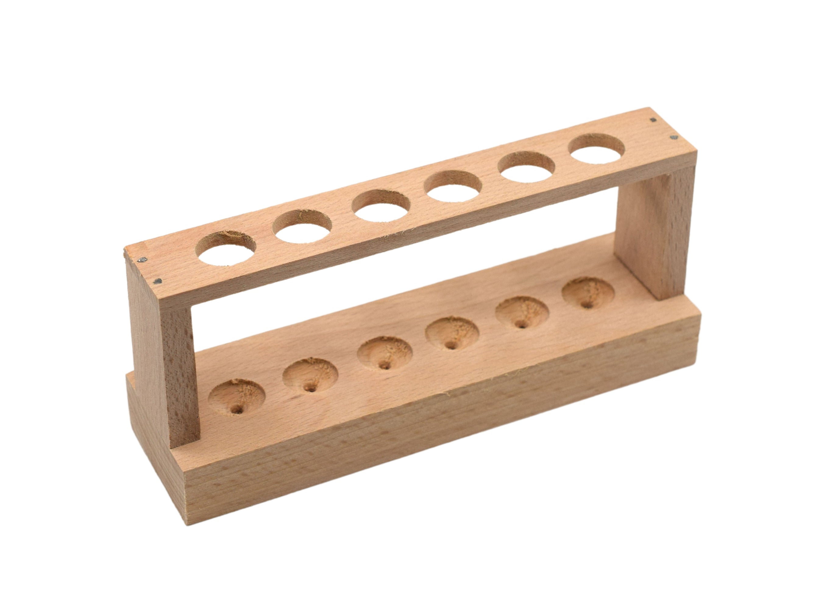 EISCO Wooden Test Tube Rack - Holds 12 Tubes Up To 22mm Diameter - Test Tube Holder, Crochet