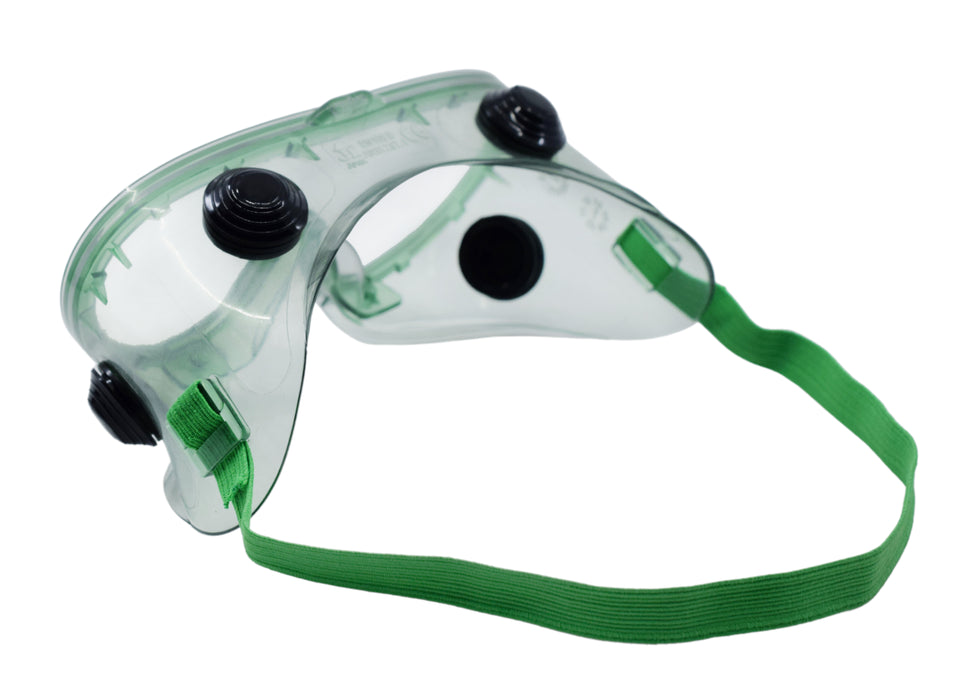 Safety Goggles - Indirect Vent, Anti-Fog - Elastic Strap, Adjustable Fit
