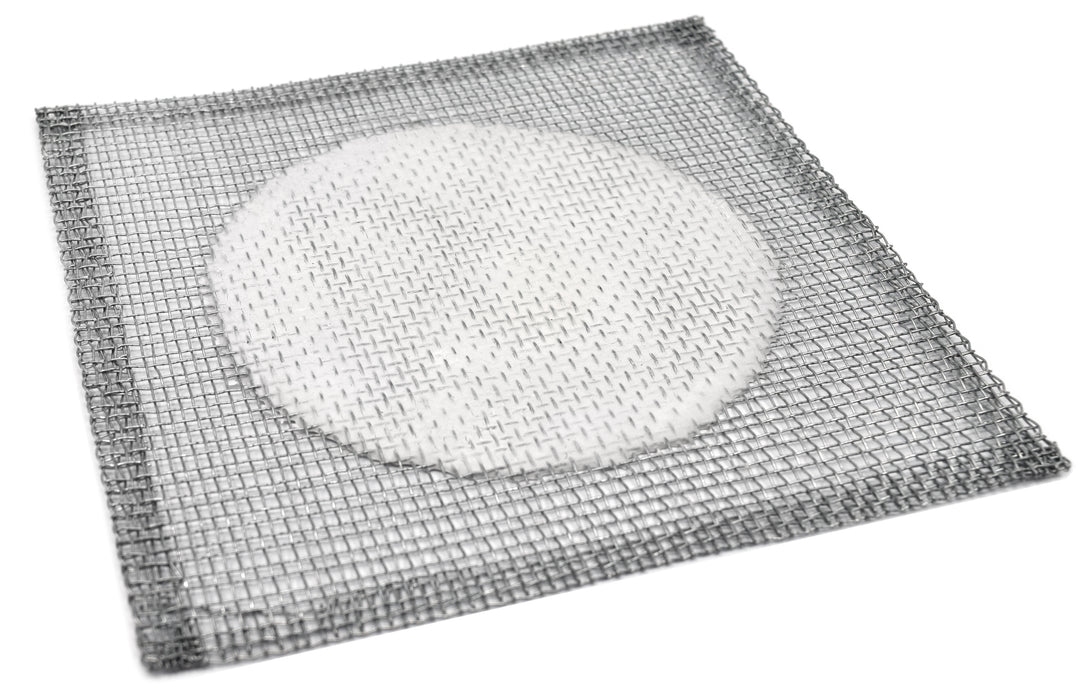 10PK Iron Wire Gauze Squares, 6x6" - 4" Ceramic Center - 100% Free of Harmful Chemicals, Asbestos Free - Eisco Labs