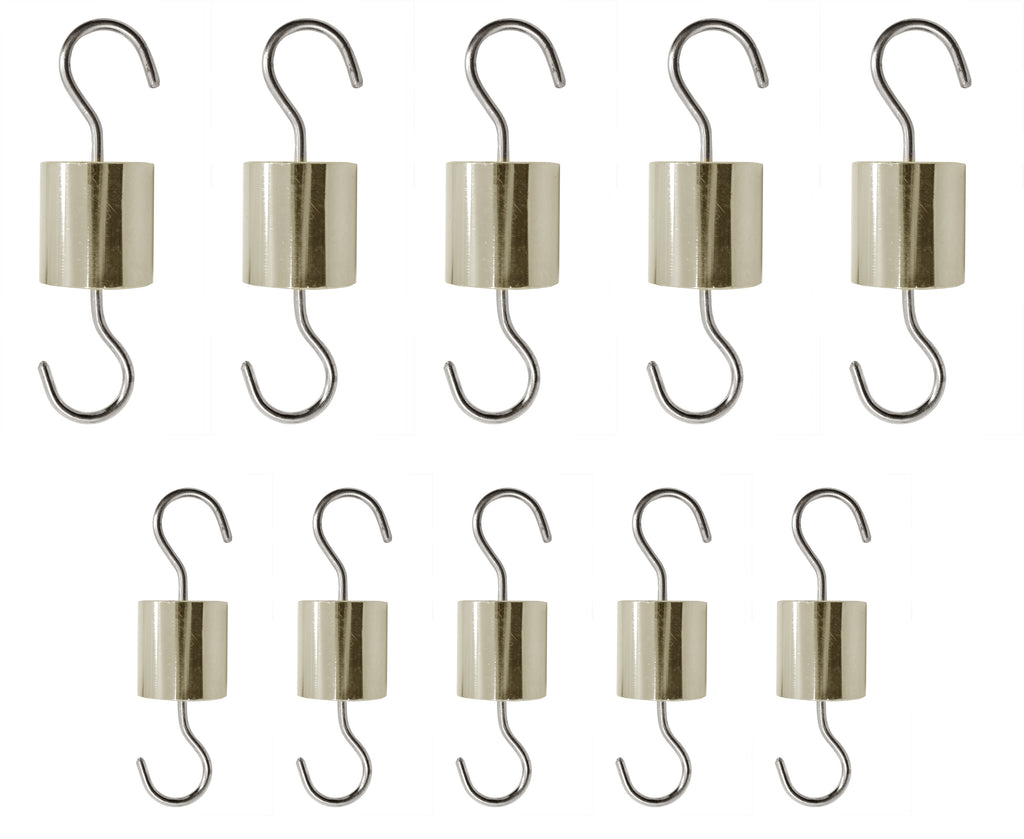 ball weights with eve hooks Cylinder Hooked Weights, Set of 10 - (5) 50g (5) 25g, Premium Brass