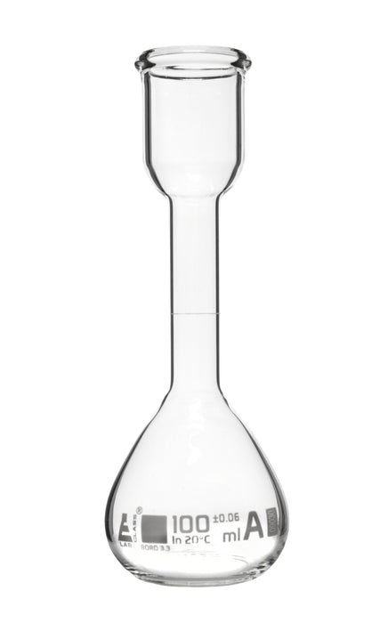 Kohlrausch Flask, 100ml - Class A, ±0.06ml - Borosilicate Glass