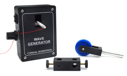 Standing Wave Demonstrator Kit - Experiment Components Only - Useful in Studying Wavelengths - Wave Generator, Mountable Pulley & String - (Base Not Included) - Visual Scientifics by Eisco