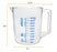 Measuring Jug, 1000ml - TPX Plastic - Printed Graduations - Chemical Resistant, Autoclavable - Short Form - Handle with Thumb Grip - Eisco Labs