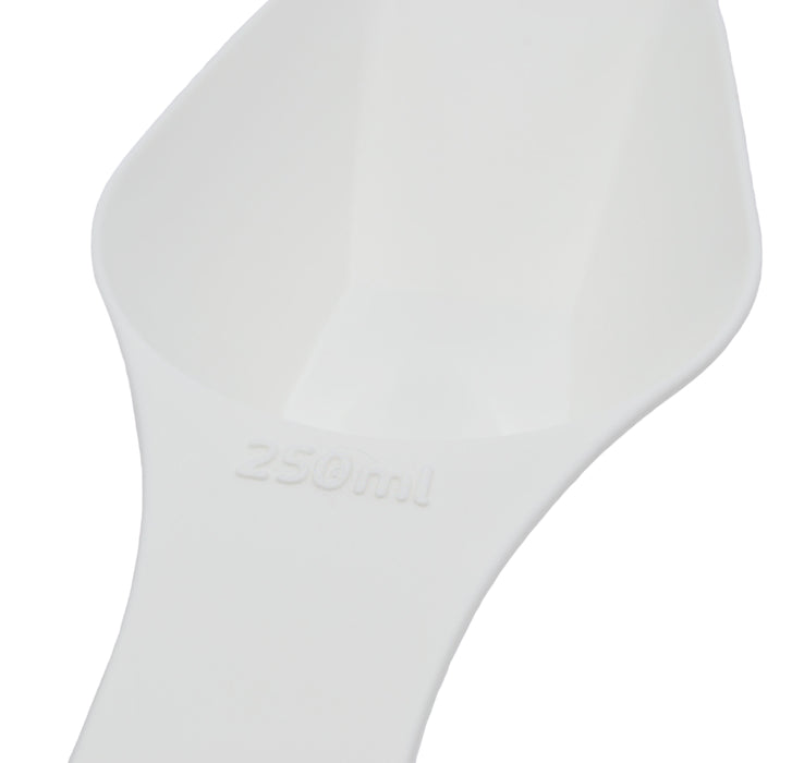 Scoop, 250ml (8.5oz) - Polypropylene - Flat Bottom, Excellent for Measuring & Weighing