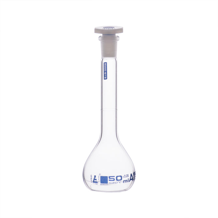 Volumetric Flask, 50ml - Class A, ASTM, ±0.05ml Tolerance