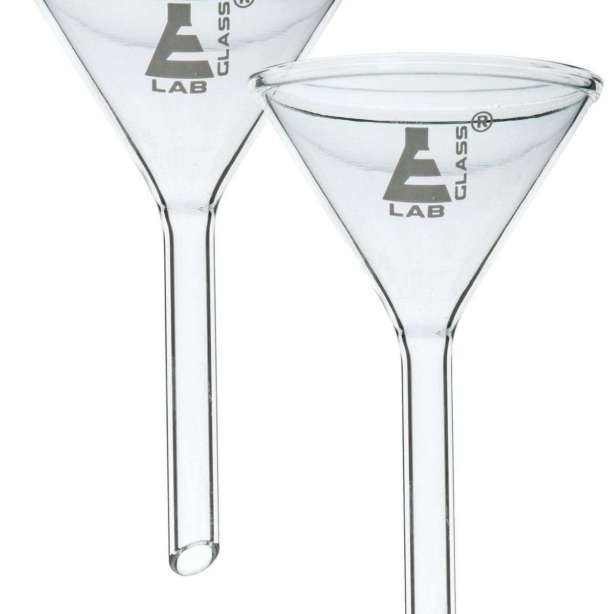 2PK Filter Funnels, 150mm - 60º Angle - Plain Stem, 16mm - Borosilicat ...