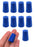 Neoprene Stoppers, Solid Blue - Size: 13mm Bottom, 16mm Top, 24mm Length - Pack of 10
