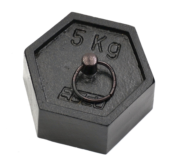Iron Masses - Hexagonal with Lifting Ring - 5000g - Eisco Labs