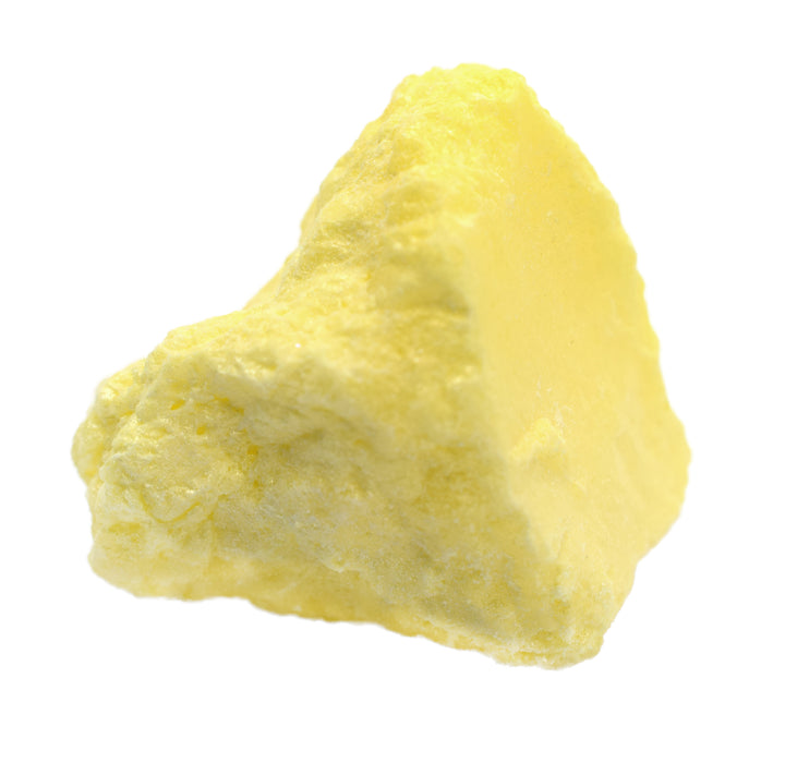 Raw Sulfur, Mineral Specimen - Approx. 1"