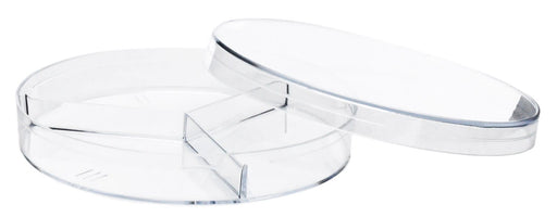 25PK Petri Dishes - 100 x 15mm - Three Compartments - Polystyrene