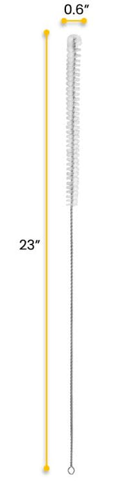 Nylon Burette Cleaning Brush, 23" - For Burettes up to 0.6" in Diameter