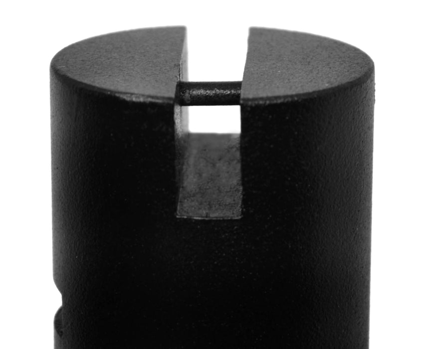 Hooked Iron Weight, 100g - with Bottom Slot - Powder Coated Steel - Eisco Labs