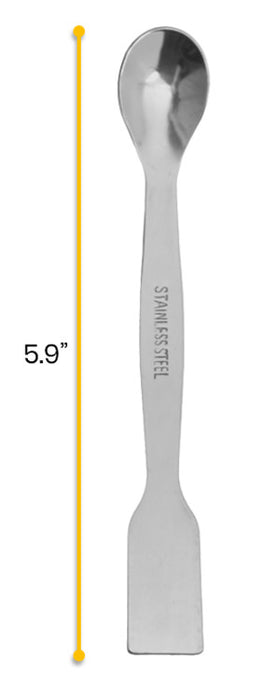 6PK Scoops with Spatula, 5.9" - Stainless Steel, Polished