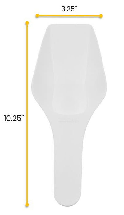 Scoop, 250ml (8.5oz) - Polypropylene - Flat Bottom, Excellent for Measuring & Weighing