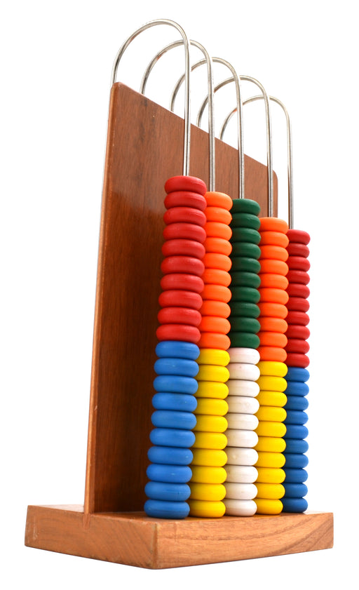 Abacus - Wooden Frame - 5 Steel Wires