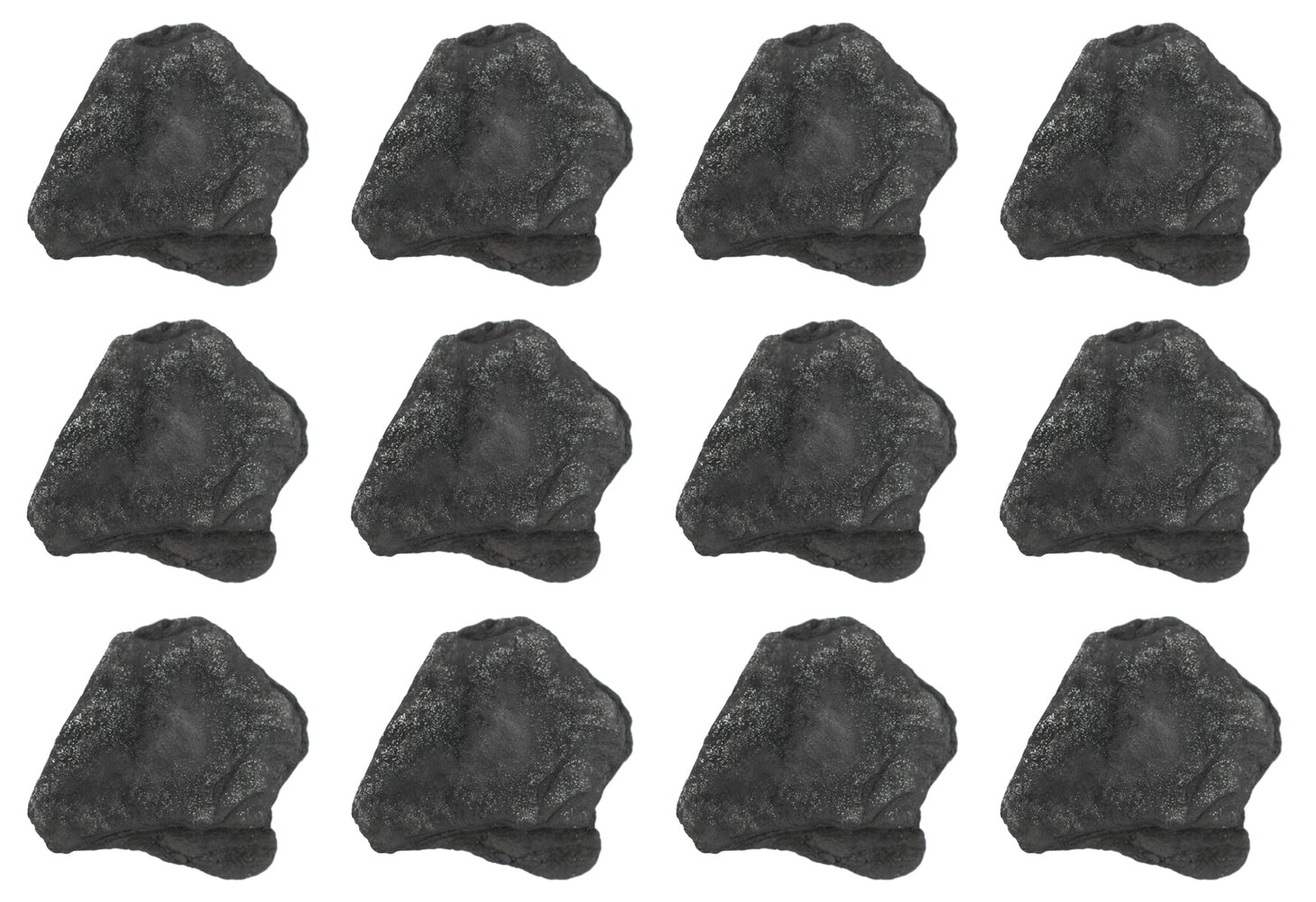 12 Pack - Raw Anthracite Coal, Metamorphic Rock Specimens - Approx. 1"