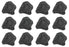 12 Pack - Raw Anthracite Coal, Metamorphic Rock Specimens - Approx. 1"