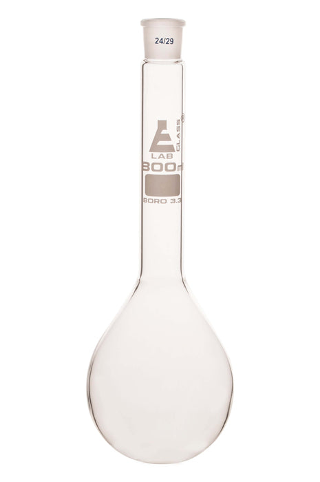 Kjeldahl Flask, 800mL - 24/29 Socket Size - Long Neck, Round Bottom - Borosilicate Glass