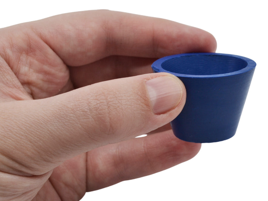 Filter Adapter Tapered Cone, Size 3 -  Designed for use with Buchner Funnels - 36mm Top, 23.5mm Bottom,  25mm Height, 3mm Thickness - Neoprene Rubber - Eisco Labs